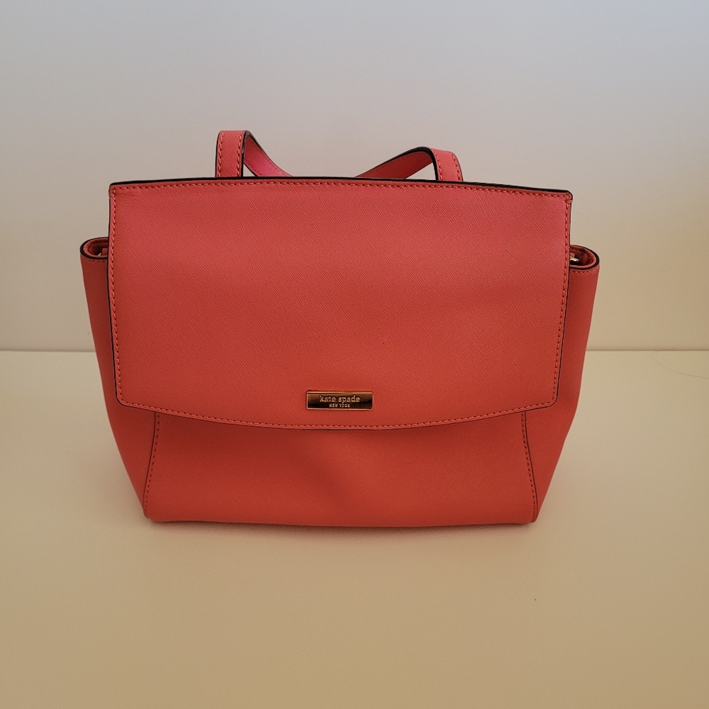 Kate Spade Bright Pink Coral Cross-body Shoulder Purse